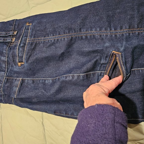 Royal Robbins Capri Jeans Size 12 Blue - Picture 5 of 8